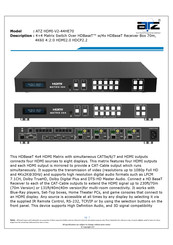 ATZ HDMI-V2-44HE70 Quick Start Manual