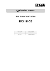 Epson RX4111CE Applications Manual