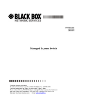 Black Box LBG1001C Manual