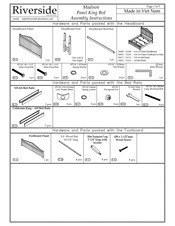 Riverside Furniture Madison Panel King Bed Assembly Instructions