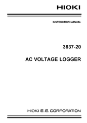 Hioki 3637-20 Instruction Manual
