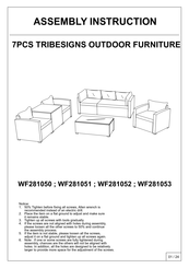 Tribesigns WF281053 Assembly Instruction Manual