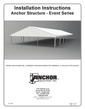 Anchor Event Series Installation Instructions Manual