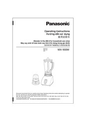 Panasonic MX-900M Operating Instructions Manual
