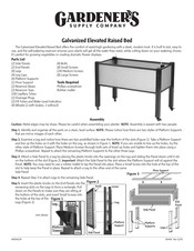 Gardener's Galvanized Elevated Raised Bed Quick Start Manual