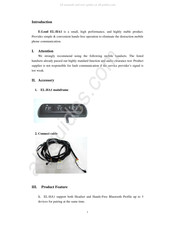 E-Lead EL-HA1 Manual