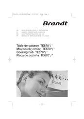 Brandt TE670 Series Manual For Installation And Use