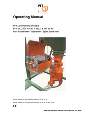 Knauf PFT SILOJET III XXL T 120 Operating Manual