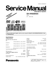Panasonic SA-VK825D Service Manual