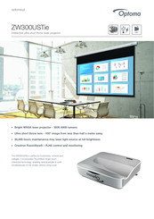 Optoma ZW300USTie Manual
