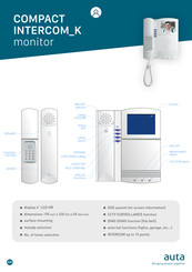 Auta COMPACT INTERCOM K Quick Start Manual