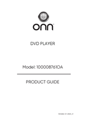 Onn 100008761OA Product Manual