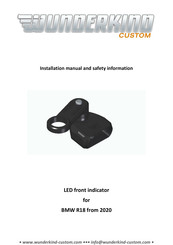 Wunderkind Custom littleOne BMR18T Installation Manuals And Safety Information