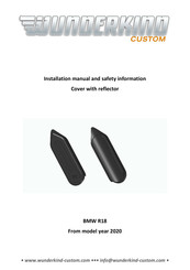 Wunderkind Custom BMR18T Installation Manuals And Safety Information