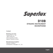 Superlux D10B Quick Start Manual