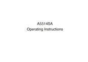 Sanyo A5514SA Operating Instructions Manual