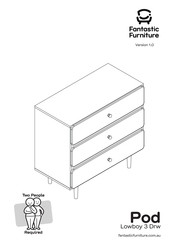 fantastic furniture Pod Lowboy 3 Drw Manual