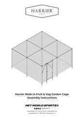 Harrier Walk-In Fruit & Veg Garden Cage Assembly Instructions Manual
