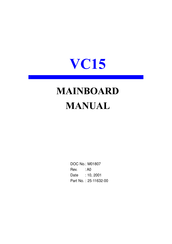 FIC 1stMainboard VC15 Manual