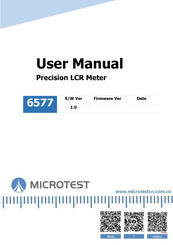 Microtest 6577 User Manual