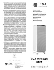 Lena Lighting UV-C Sterilon Hepa User Manual