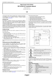 Roger MC16-RAW-KIT Installation Manual