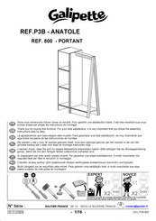 Galipette ANATOLE P3B 800 Assembly Instructions Manual