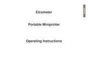 Elcometer 345 Operating Instructions Manual