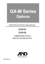 A&D GXM-04 Instruction Manual
