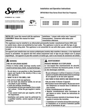 Superior Fireplaces DRT40CLDEN Installation And Operation Instruction Manual