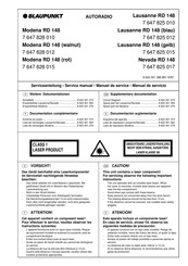 Blaupunkt Lausanne RD 148 Service Manual