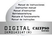 Calypso Watches DIGITAL IKMD14314TR Instruction Manual