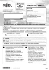 Fujitsu ASTG24KMCB Operating Manual
