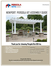 Pergola kits USA NEWPORT PERGOLA KIT Assembly Manual