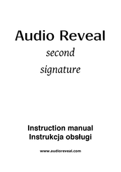 Audio Reveal second signature Instruction Manual