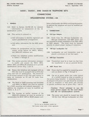 Bell System Practices 2660A1M Connections