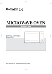 DAEWOO ELECTRONICS KOR-8L3BM Operating Instructions & Cook Book