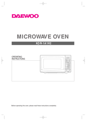 Daewoo KOR-1A1H2 Operating Instructions Manual