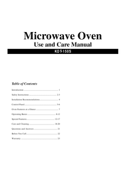 Daewoo KOT-150S Use And Care Manual