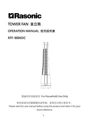 Rasonic RTF-900KDC Operation Manual