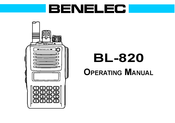 Benelec BL-820 Operating Manual