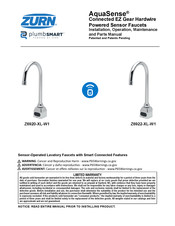 ZURN AquaSense Z6920-XL-W1 Installation, Operation, Maintenance And Parts Manual