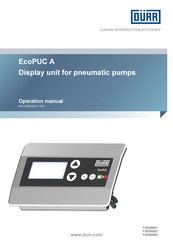 DÖRR EcoPUC A Operation Manual