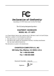 CHAINTECH CT-6SFV User Manual