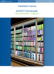 SCHOTT Termofrost T.AGD3 Installation Manual