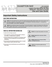 HAMPTON BAY Leighton Park FRS71004R-ST Use And Care Manual