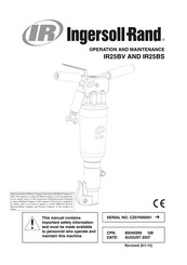 Ingersoll-Rand IR25BV Manual