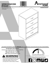 Ameriwood HOME 5998222WCOM Manual