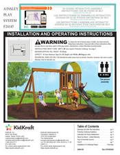 Kidkraft F24145 Installation And Operating Instructions Manual