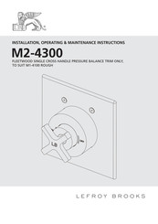 Lefroy Brooks M2-4300 Installation, Operating,  & Maintenance Instructions